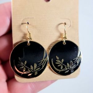 Vintage Laurel Burch Earrings "Wind Flowers"